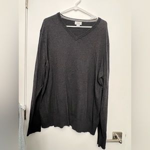 XXL Old Navy V neck sweater. Dark gray. Used